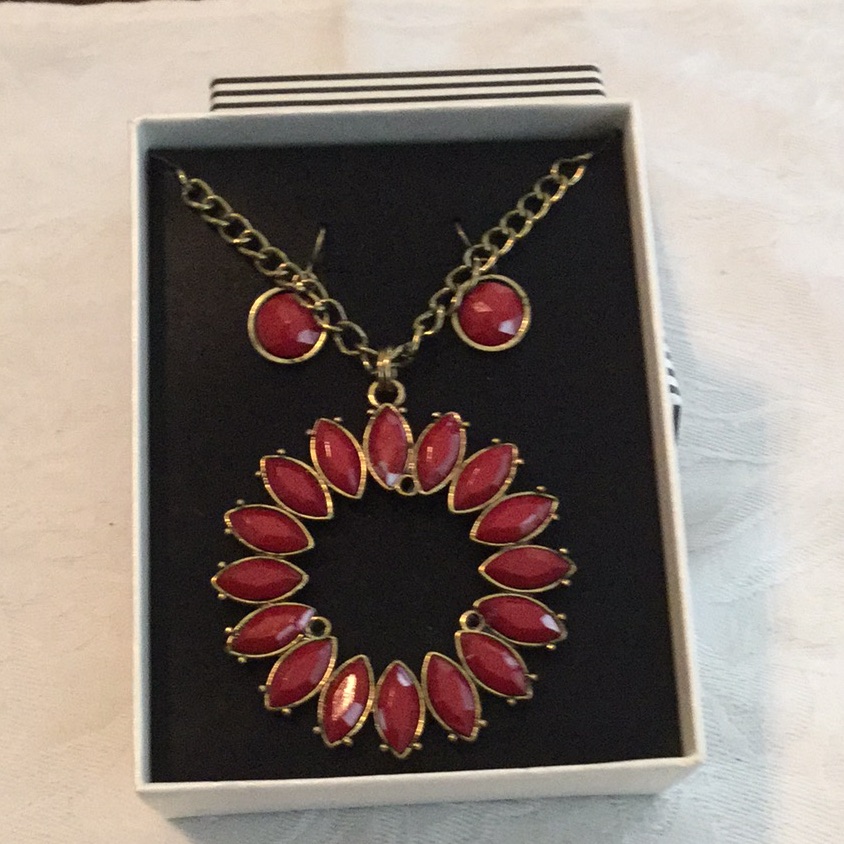 Nwt Amazing Earrings Necklace Set Great Gift 10$